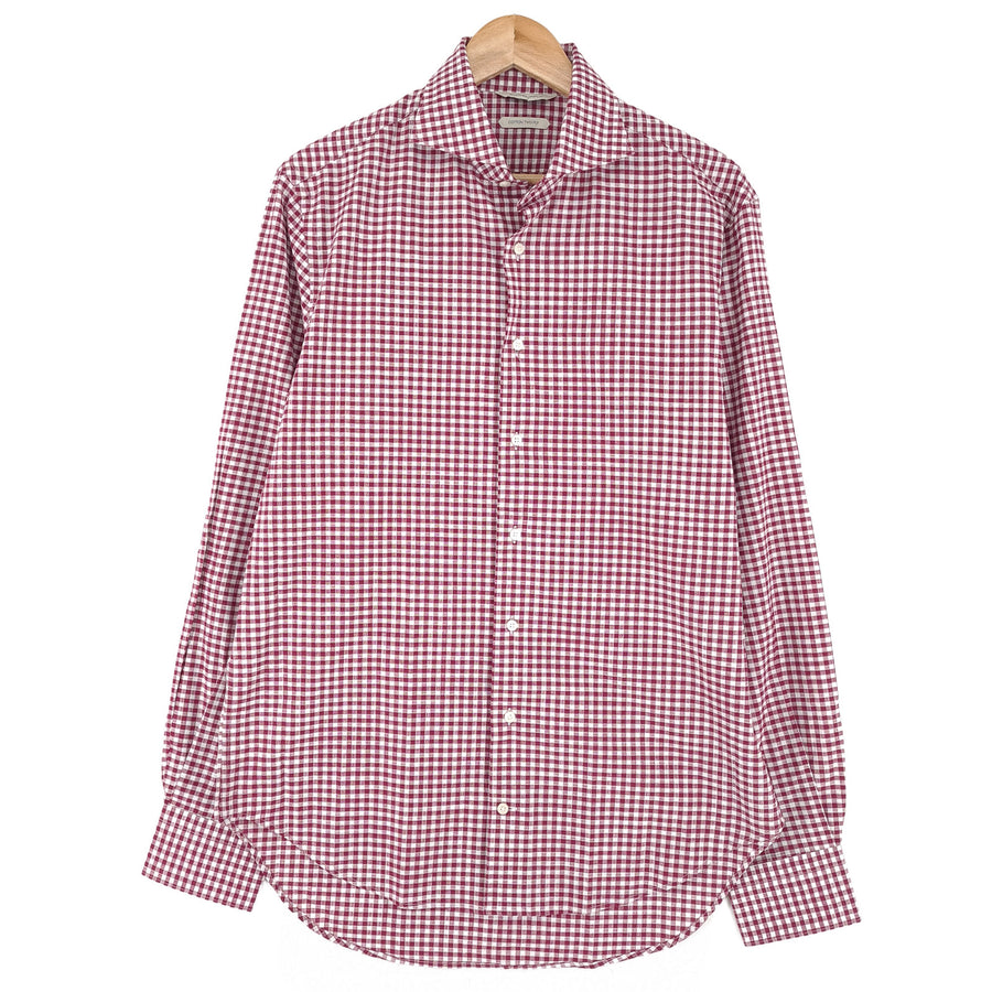 Suitsupply chemise habillée homme rouge coton à carreaux business taille 16 41