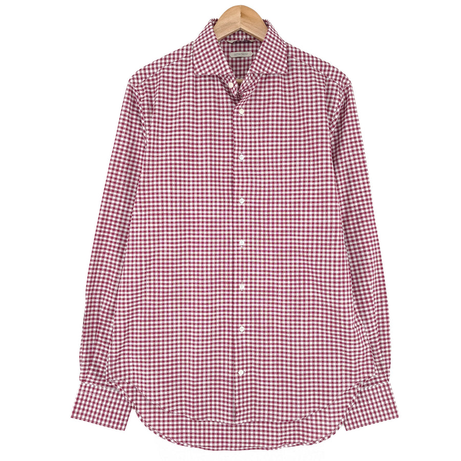 Suitsupply Mens Formal Shirt Check Cotton Business Button Down Size 16 41