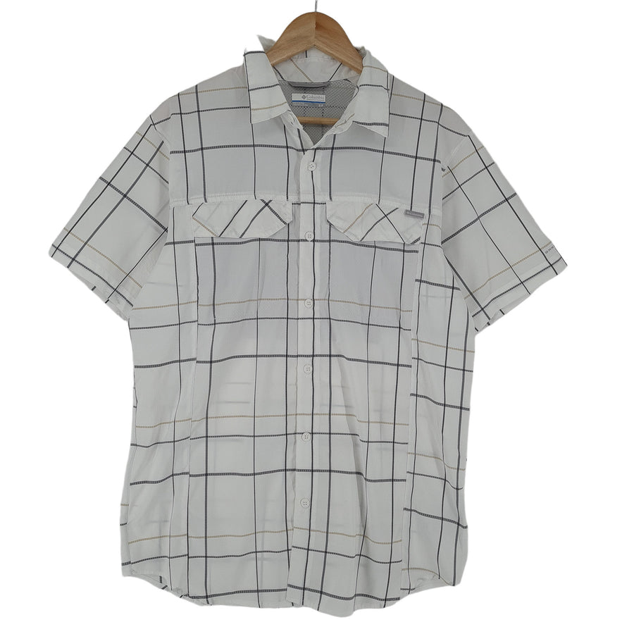 Columbia Vintage chemise à carreaux boutonné décontracté quotidien classique Homme taille S