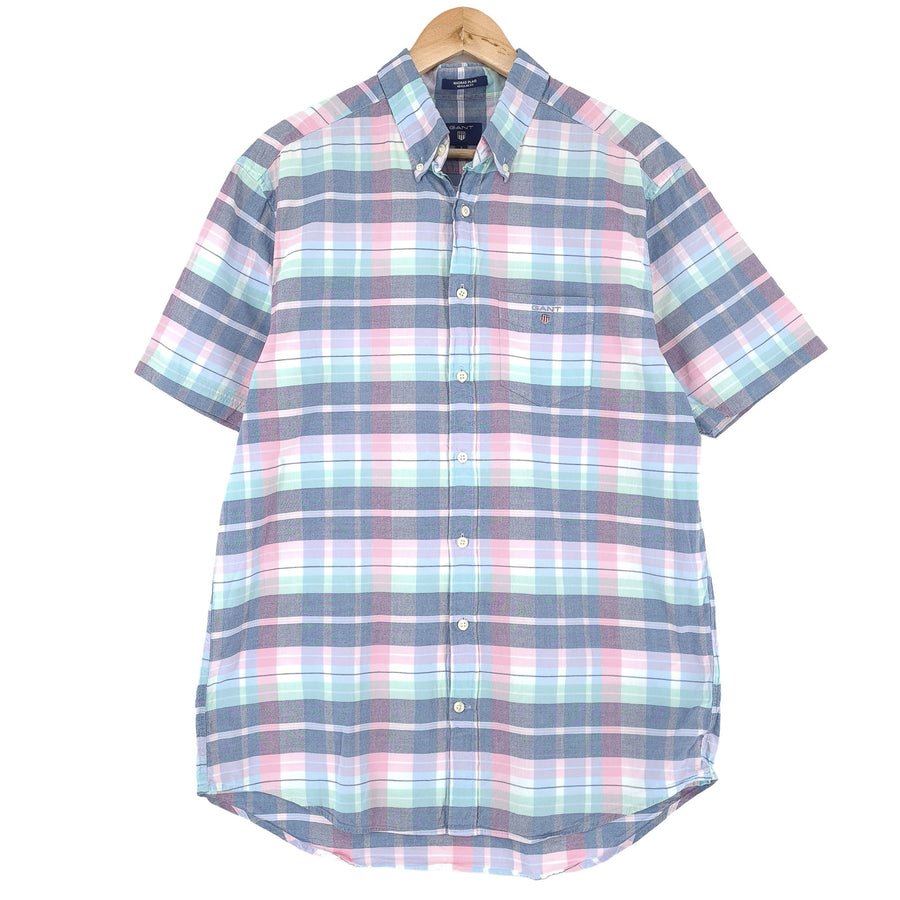 Gant chemise habillée homme à carreaux business Button Down Office taille L 41/42