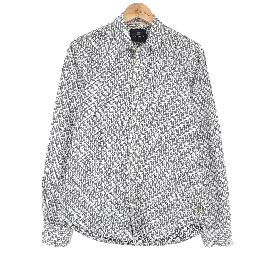 Scotch & Soda Vintage chemise homme graphique coton boutonné décontracté quotidien taille S