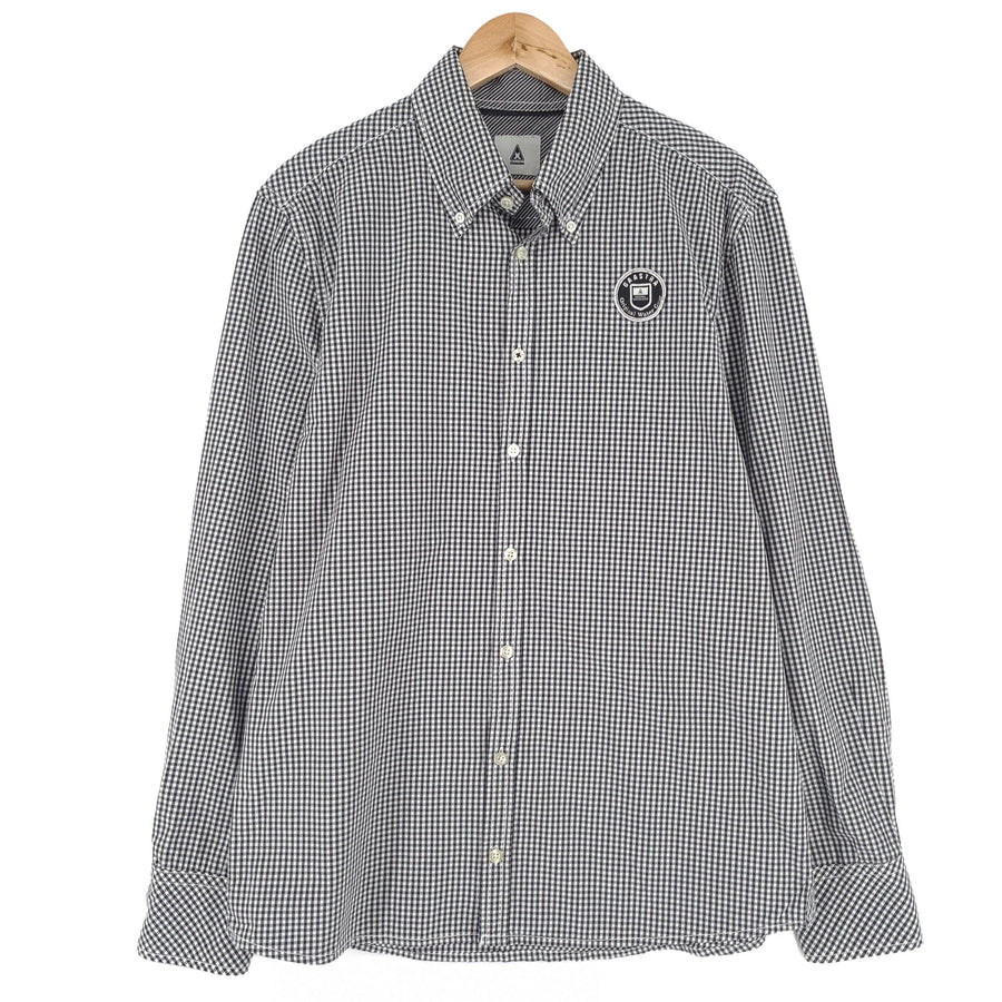 Gaastra Vintage Mens Shirt Check Cotton Button Up Casual Everyday Classic Size L