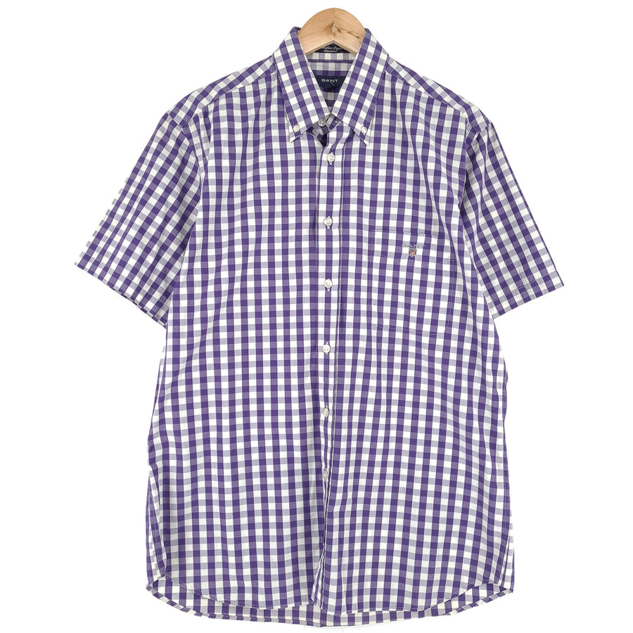 Gant Mens Shirt Check Cotton Button Up Casual Everyday Classic Size M