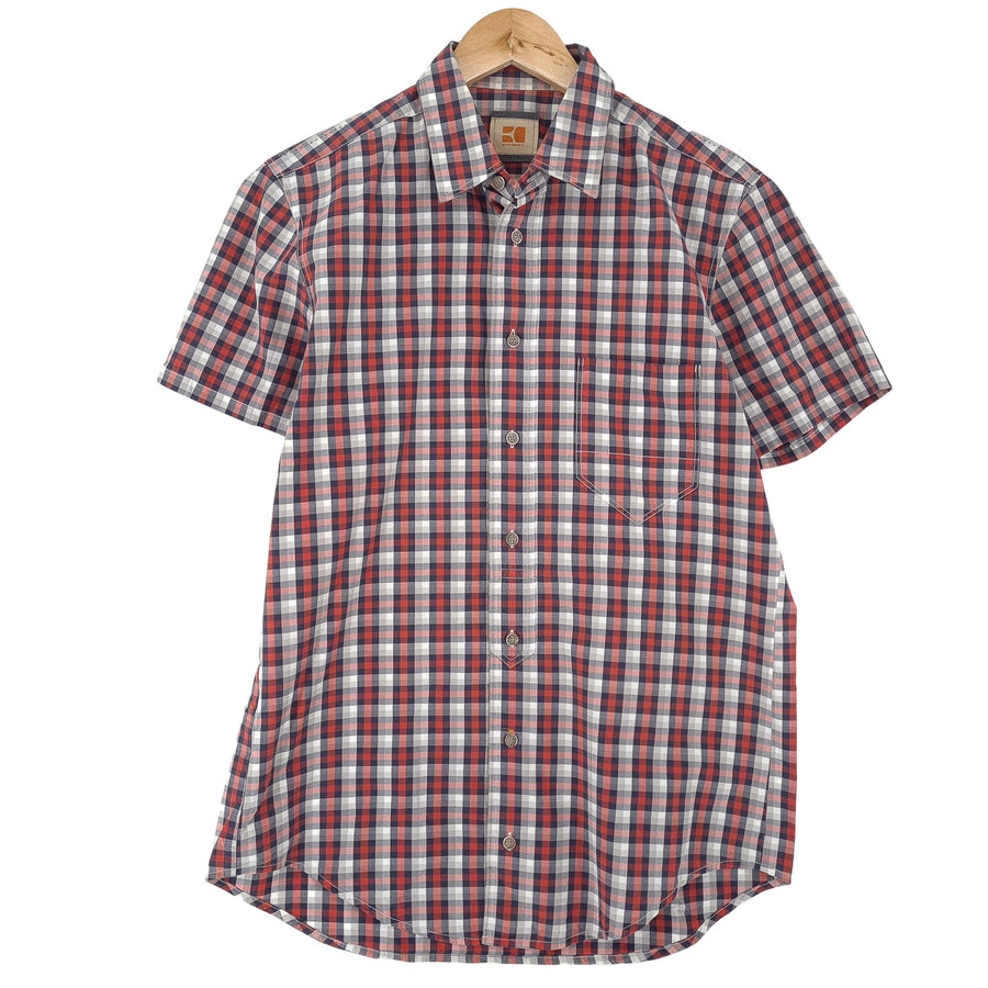 Hugo Boss chemise homme à carreaux boutonné décontracté quotidien classique taille M