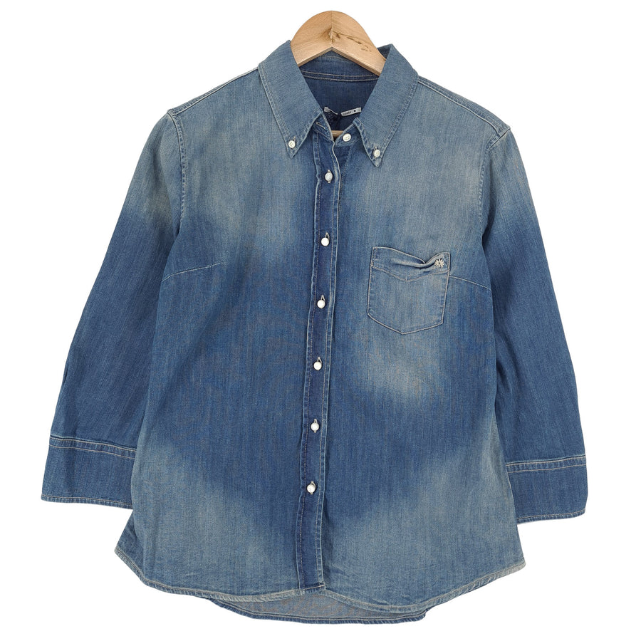 Jacob Cohen denim chemise coton bleu boutonné décontracté quotidien Femme taille XL