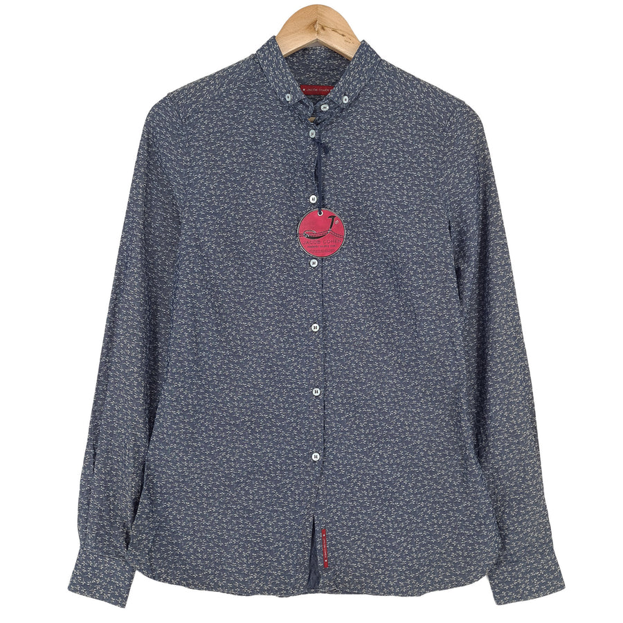 Jacob Cohen Femme denim chemise bleu Floral boutonné décontracté quotidien taille S