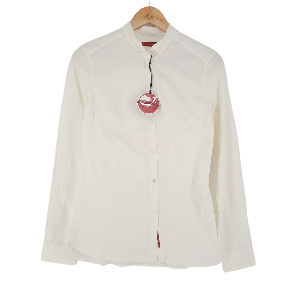 Jacob Cohen chemise coton blanc boutonné Vintage décontracté Femme taille S