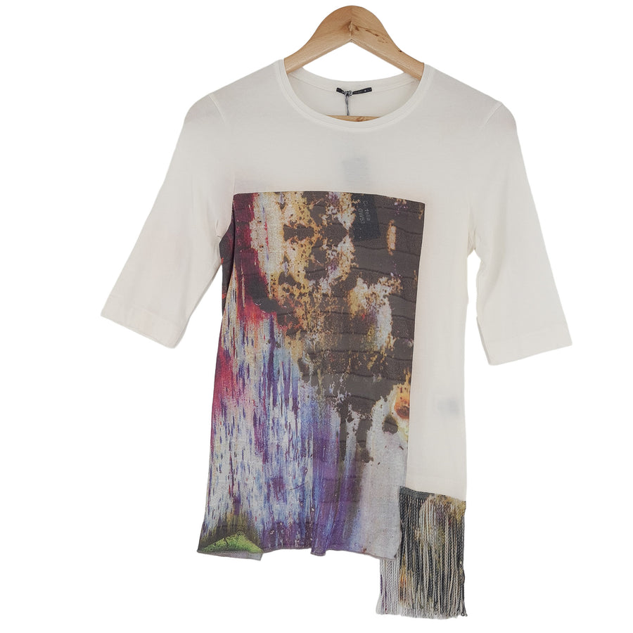 Jacob Cohen T-shirt graphique coton décontracté T-shirt col rond Femme taille 42