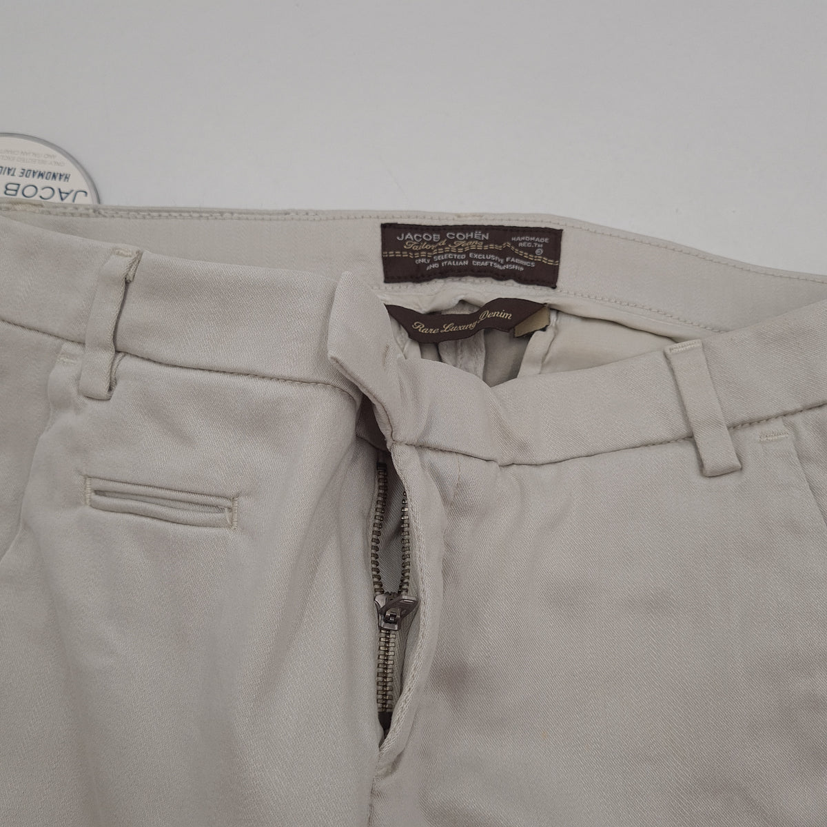 Jacob Cohen Women Chino Pants Trousers Slim Stretch Size W26 L28, detail view 6, image 8 of 14