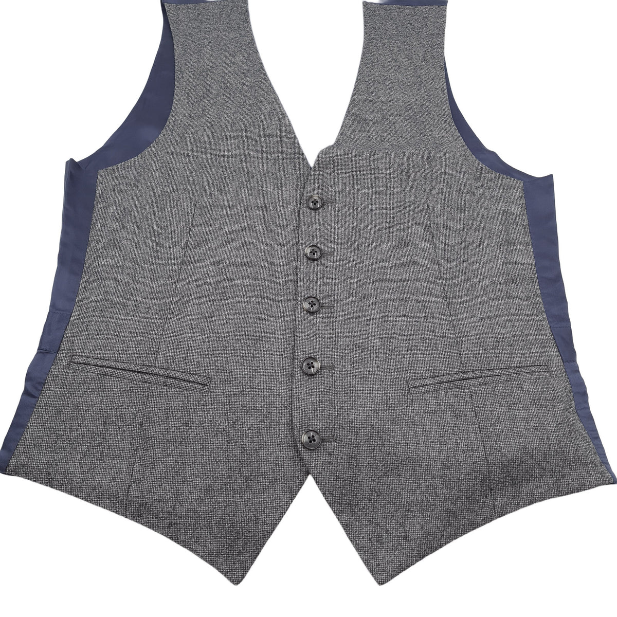 Suitsupply Mens Formal Vest Grey Wool Button Up Size UK/US 34 EU 44, detail view 4, image 6 of 6