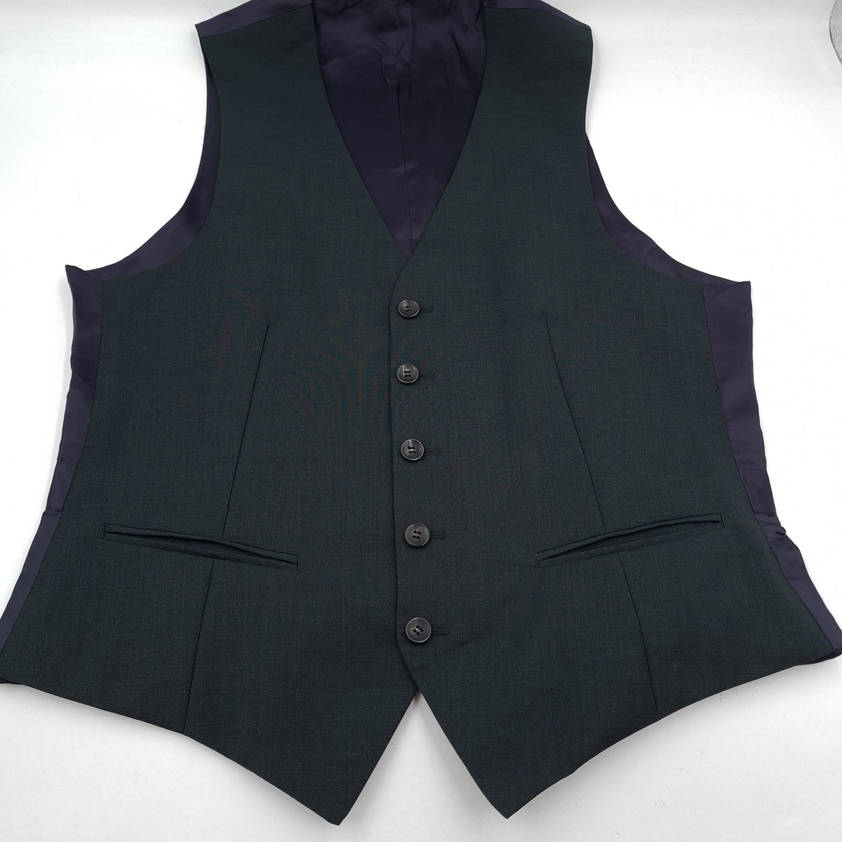 Suitsupply Mens Formal Vest Grey Wool Button Up Size UK/US 36 EU 46, detail view 4, image 6 of 6