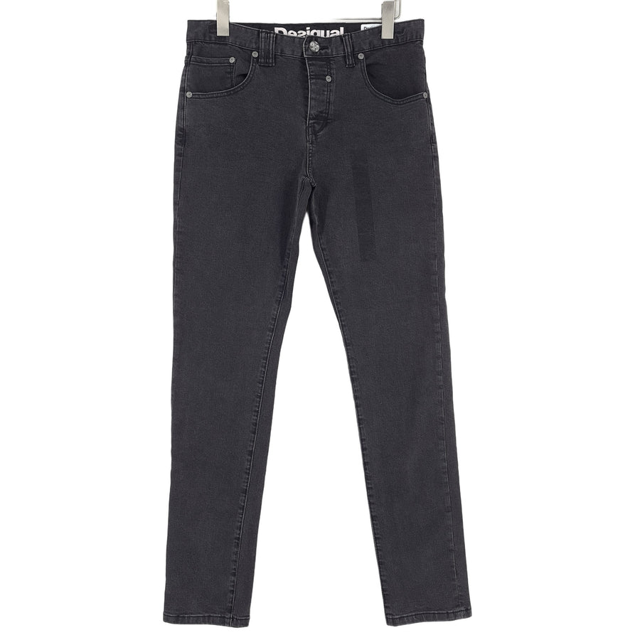 Vintage Desigual Jeans Slim Fit Herren Stretch Straight Leg Größe W32 L34