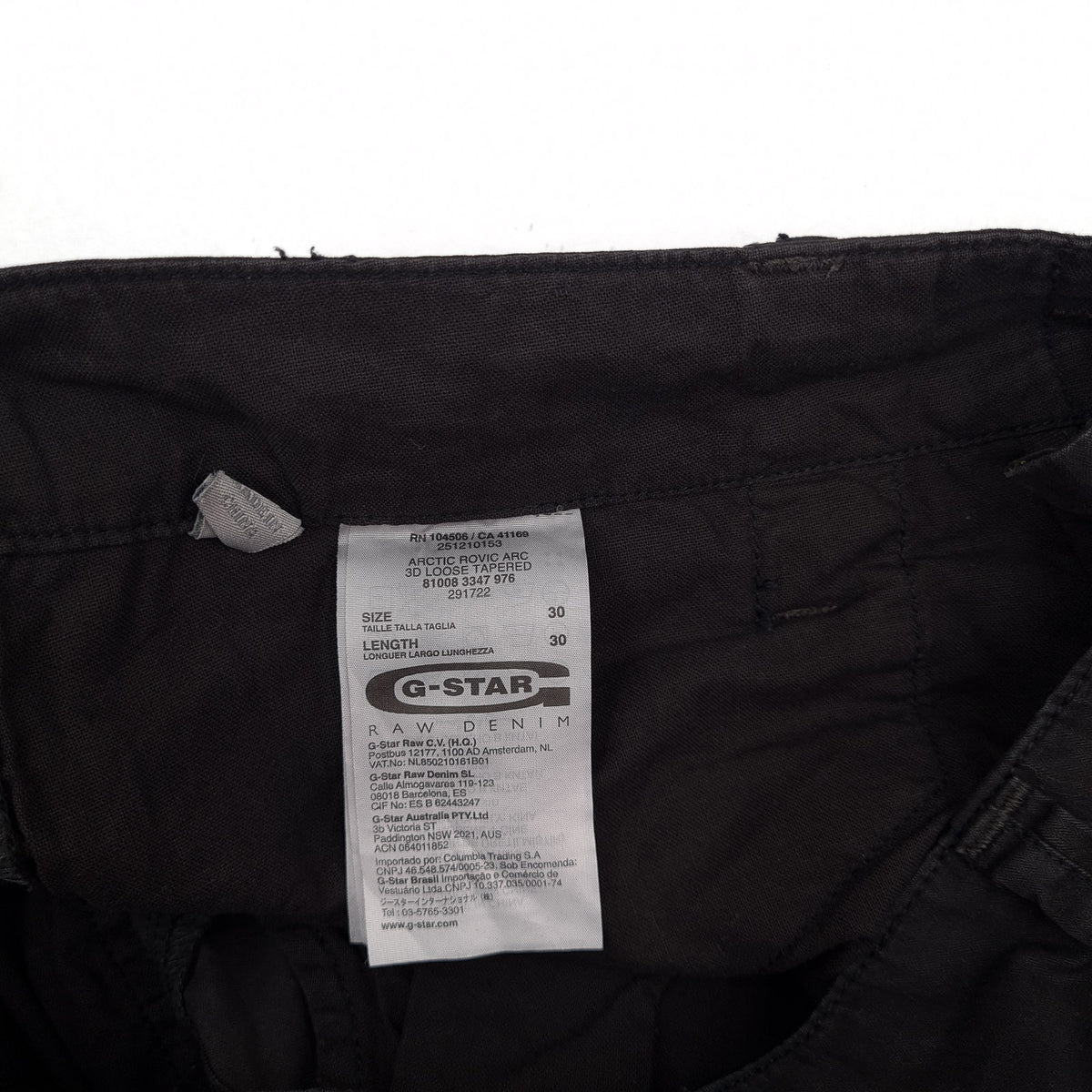 Vintage G-Star Jeans Arctic Rovic Arc 3D Loose Tapered Men Size W30 L30, detail view 5, image 7 of 8