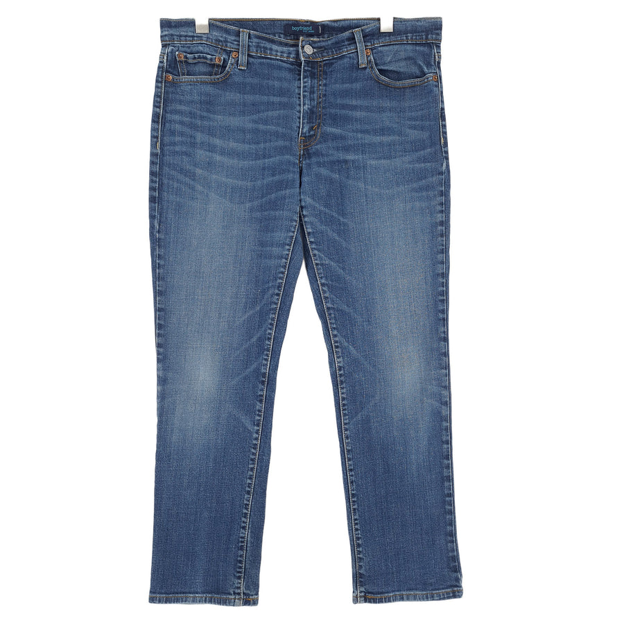 Vintage Levi's jean 513 coupe boyfriend Femme stretch décontracté taille W34 L30