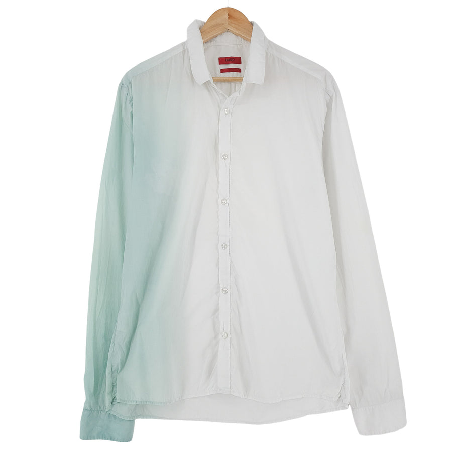 Hugo Boss Vintage chemise homme coton boutonné coupe slim à manches longues Collared taille XL