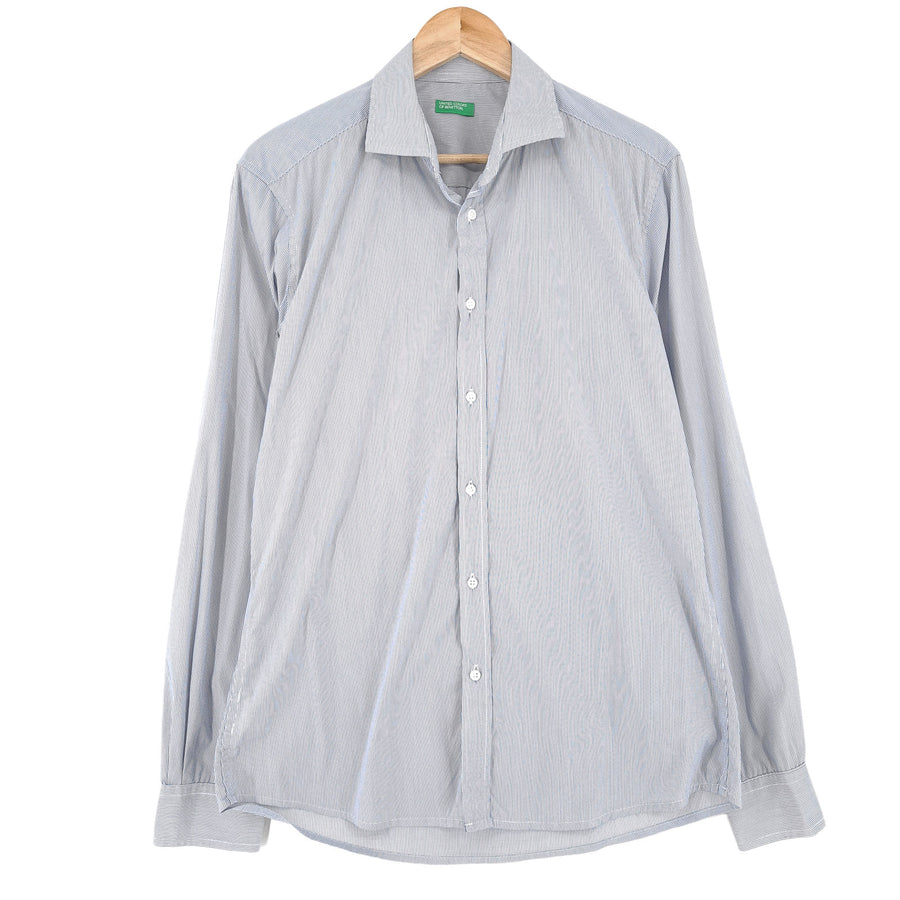 United Colors Of Benetton Vintage chemise homme bleu à carreaux coton boutonné taille L