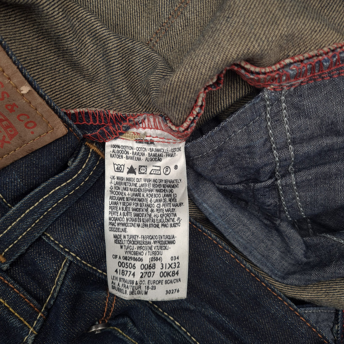 Vintage Levi's Jeans 506 Standard Men Regular Straight Size W31 L32, detail view 6, image 8 of 8
