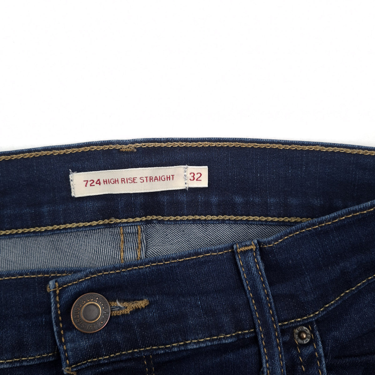 Levi's Jeans 724 High Rise Straight Women Stretch Slim Size W32 L32, detail view 4, image 6 of 10