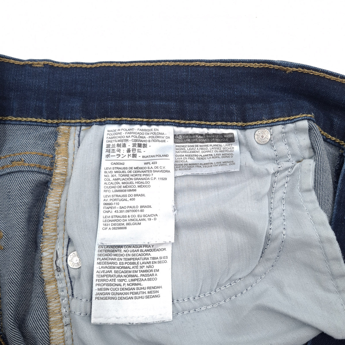 Levi's Jeans 724 High Rise Straight Women Stretch Slim Size W32 L32, detail view 6, image 8 of 10