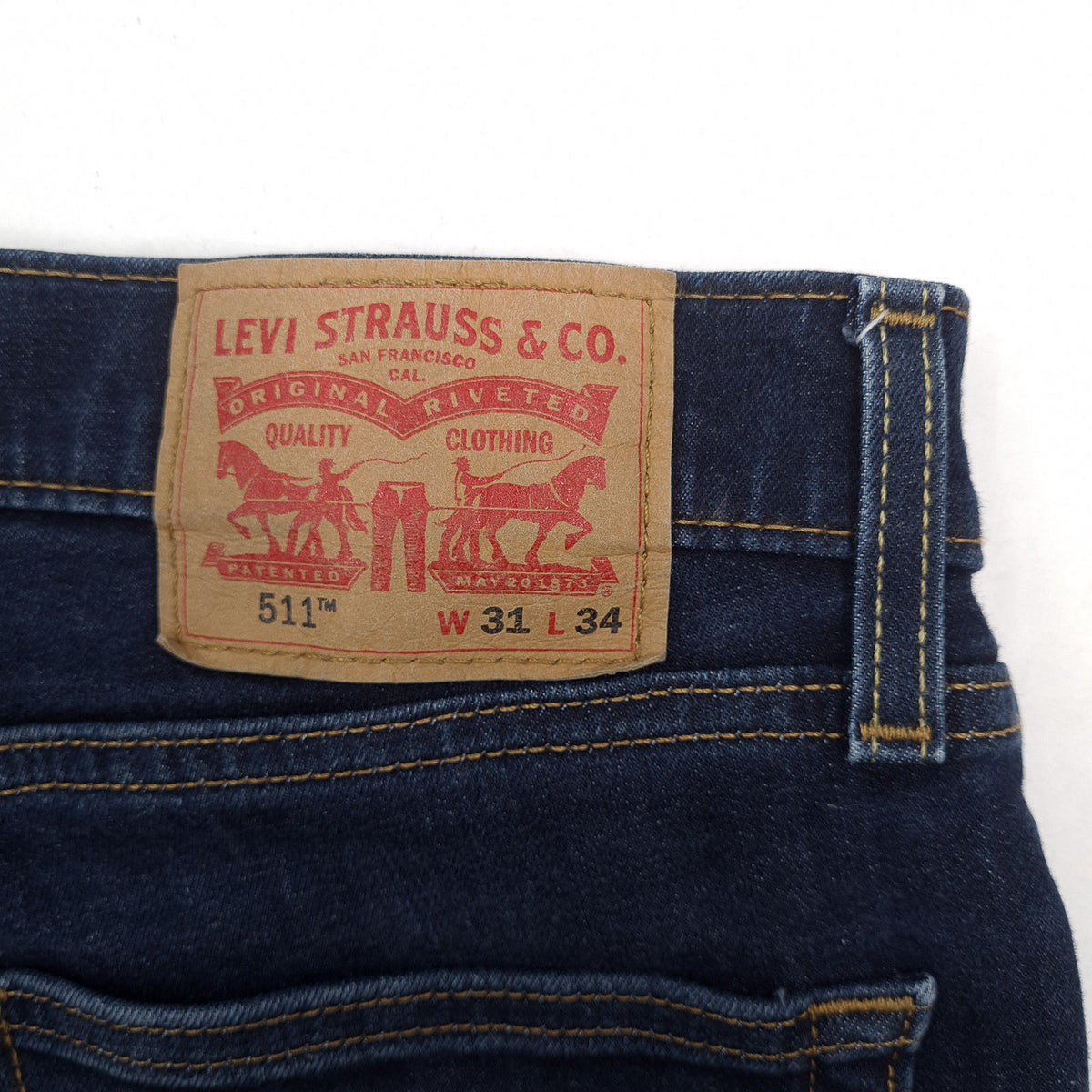 Levi's Jeans 511 Men Stretch Slim Straight Size W31 L34, detail view 3, image 5 of 10