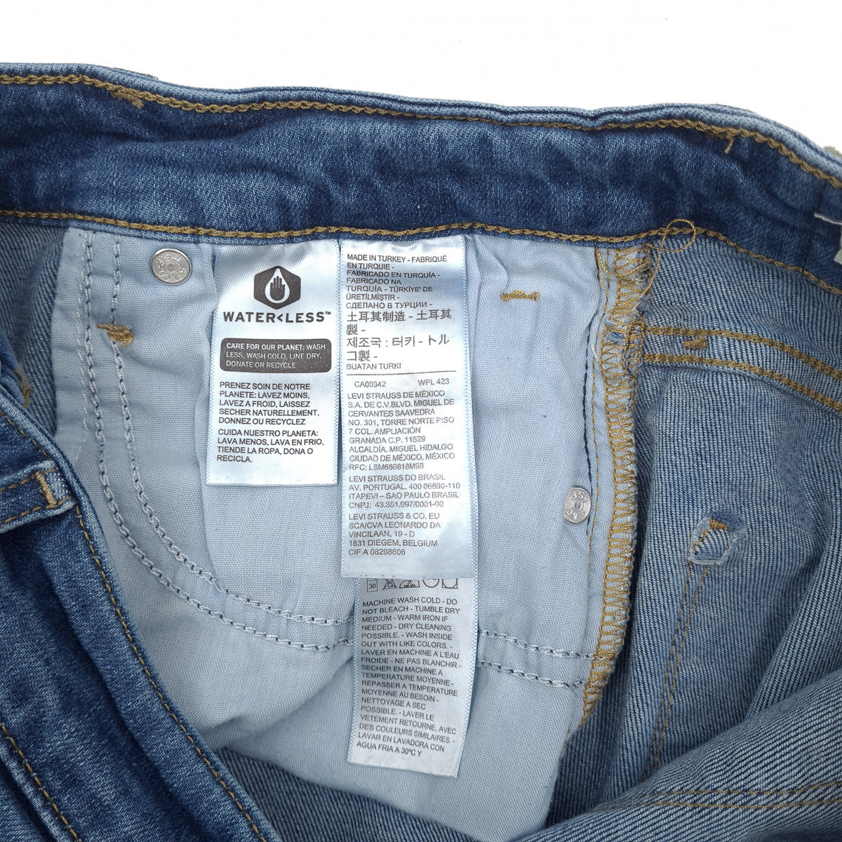Vintage Levi's Jeans 725 High Rise Bootcut Women Stretch Size W29 L32, detail view 6, image 8 of 10