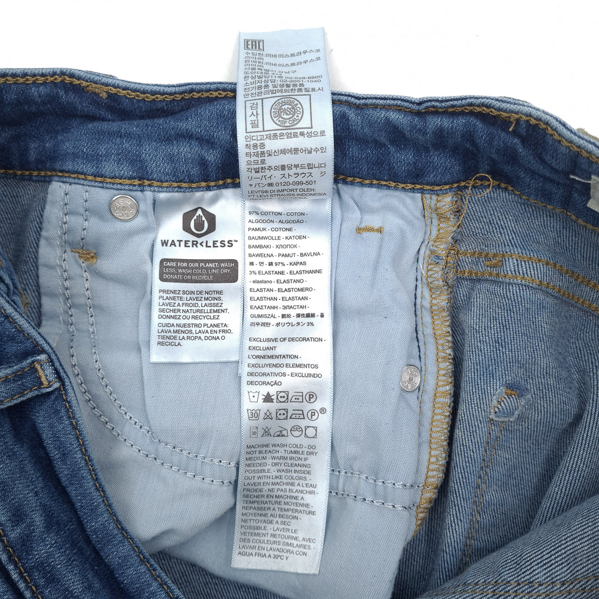 Vintage Levi's Jeans 725 High Rise Bootcut Women Stretch Size W29 L32, detail view 7, image 9 of 10