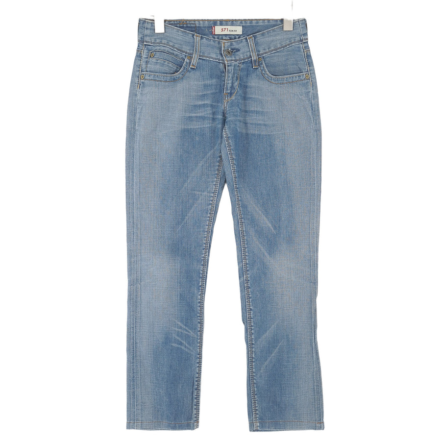 Vintage Levi's jeansy 571 dopasowany krój Damskie proste rozmiar W27 L28
