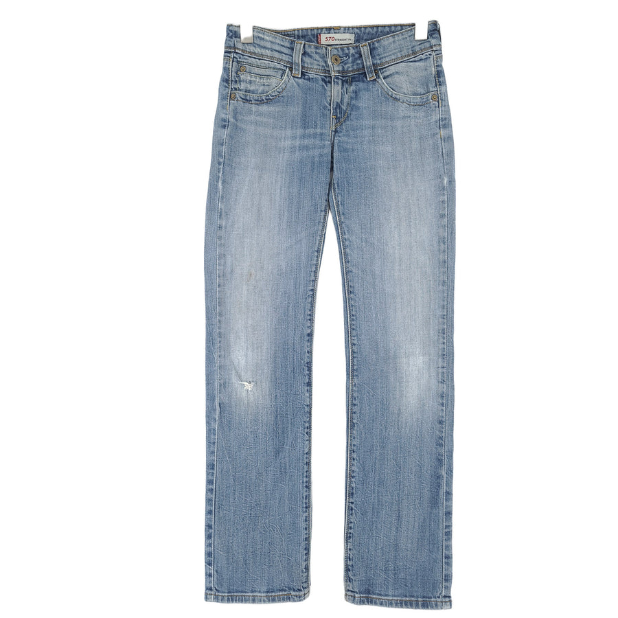 Vintage Levi's jeansy 570 proste Fit Damskie elastyczne regularny rozmiar W27 L32