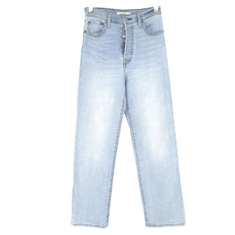 Levi's jeansy Ribcage proste Damskie elastyczne regularny rozmiar W26 L29