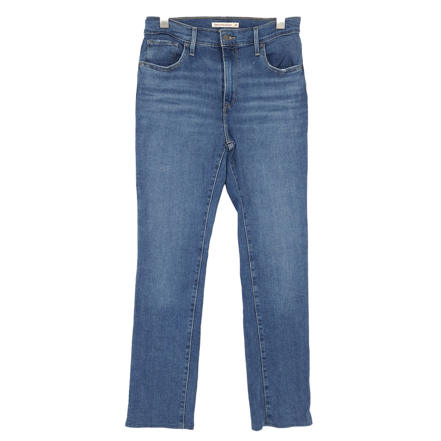 Vintage Levi's jean 724 High Rise droit Femme slim taille W30 L30