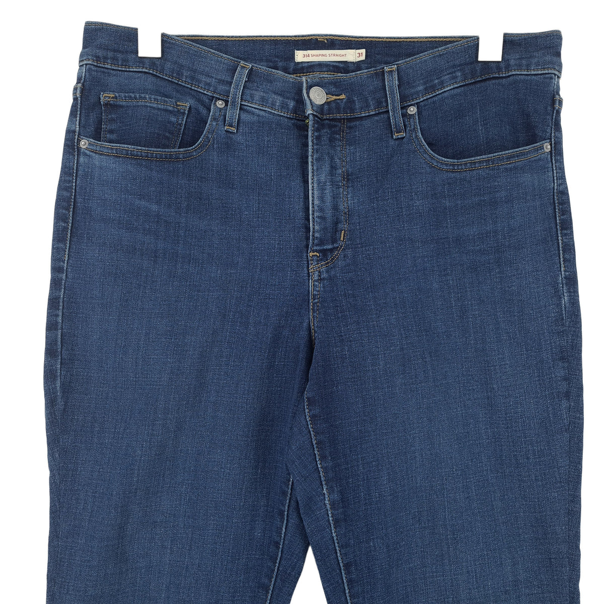 Vintage Levi's Jeans 314 Shaping Straight Women Slim Size W31 L28, back view, image 2 of 10