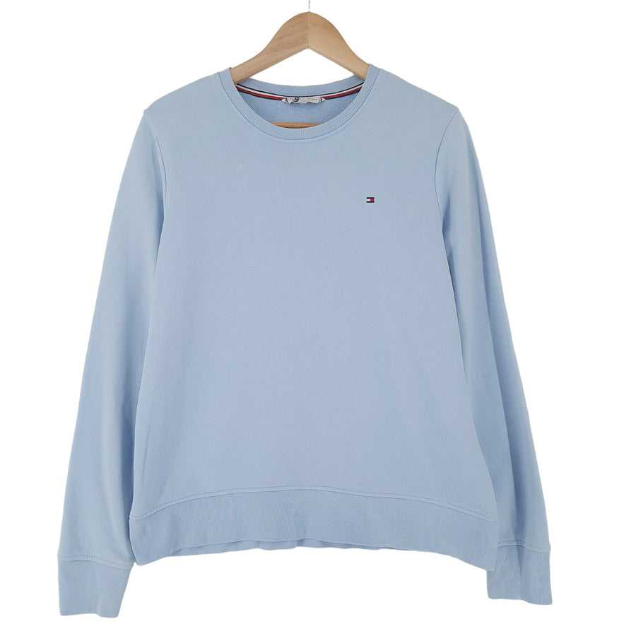 Tommy Hilfiger Vintage sweat bleu col rond Pullover Femme taille M