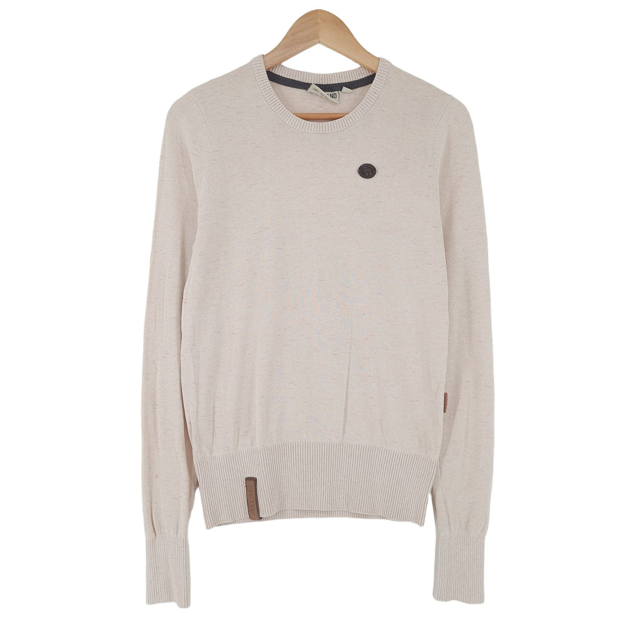 Naketano Vintage Femme pull Beige col rond Pullover maille taille M