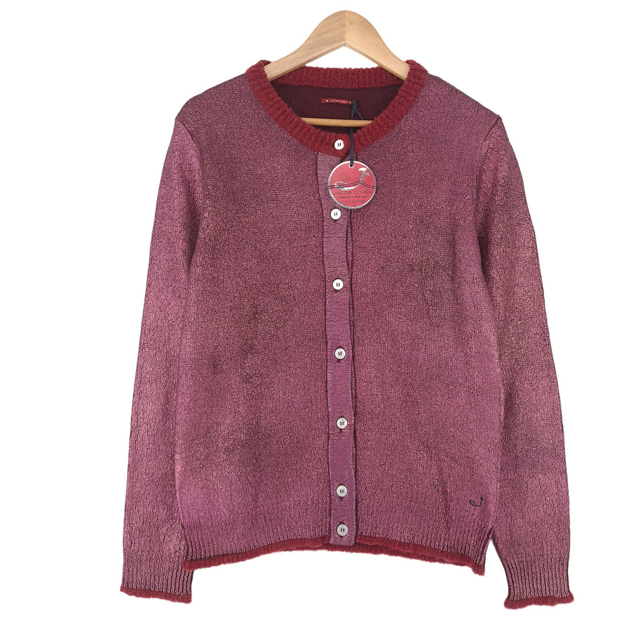 Jacob Cohen Vintage Femme gilet laine bordeaux Round Neck pull maille taille S