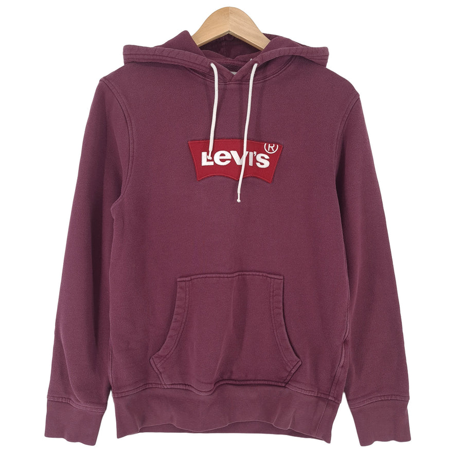 Levi's Vintage Womens Pullover Hoodie Cotton Purple Sweatshirt Size S