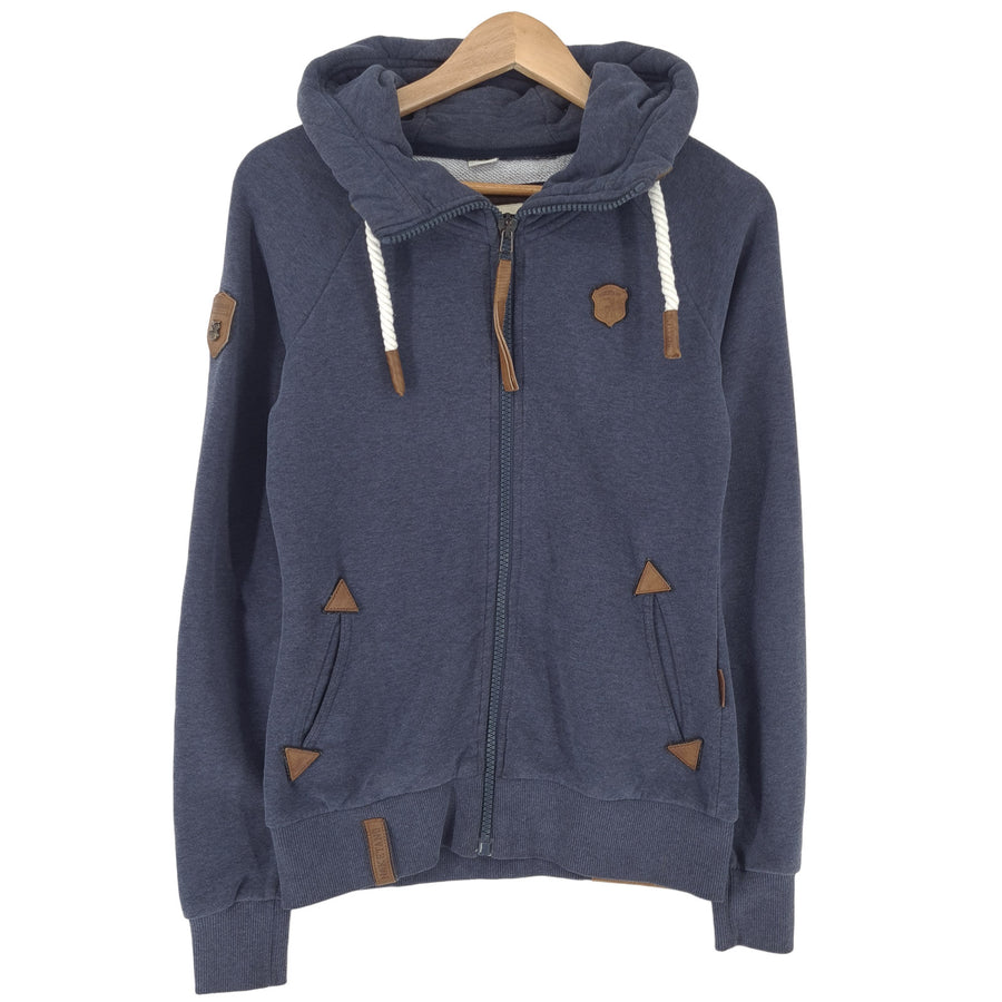 Naketano Vintage zip intégral sweat à capuche coton bleu sweat Femme taille S