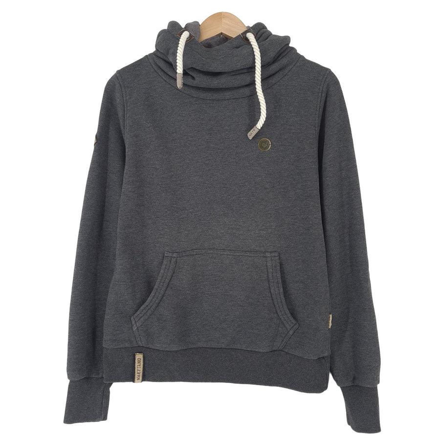 Naketano Vintage Pullover sweat à capuche coton gris sweat Femme taille M