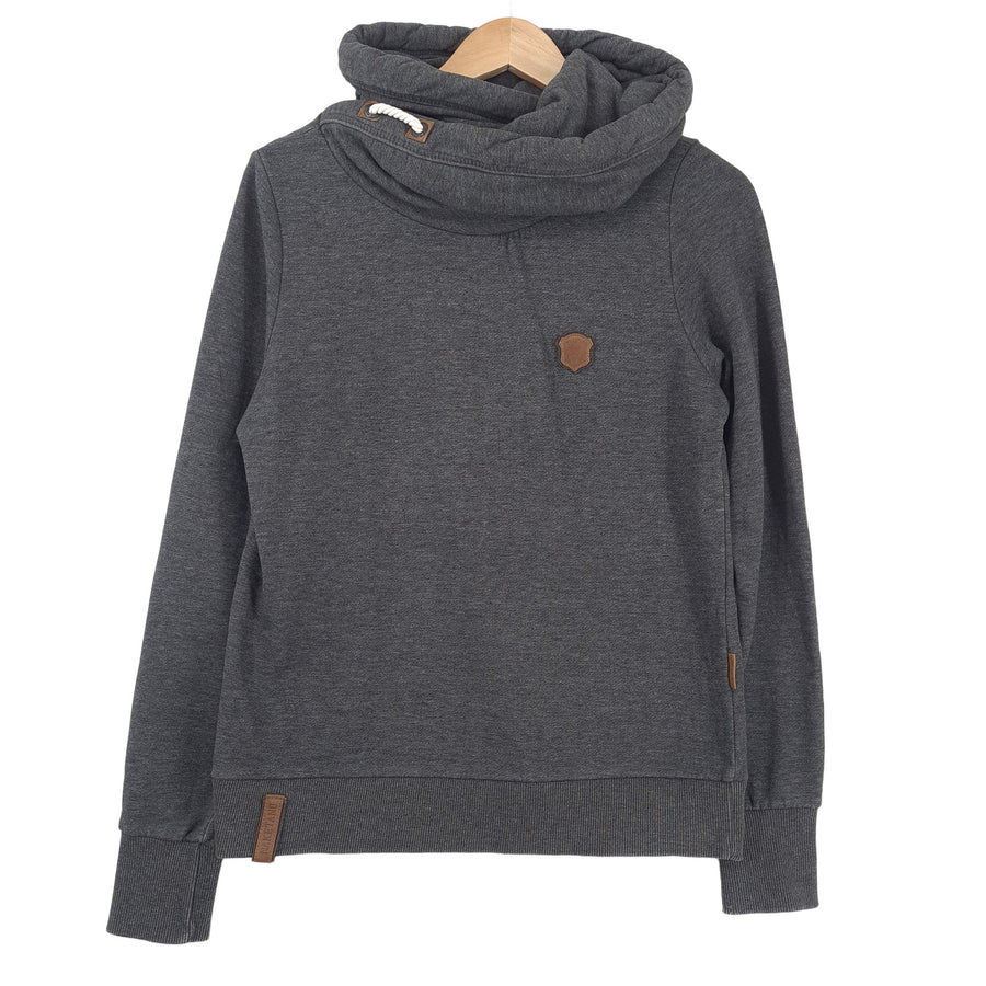 Naketano Vintage Femme Pullover sweat à capuche coton gris sweat taille L