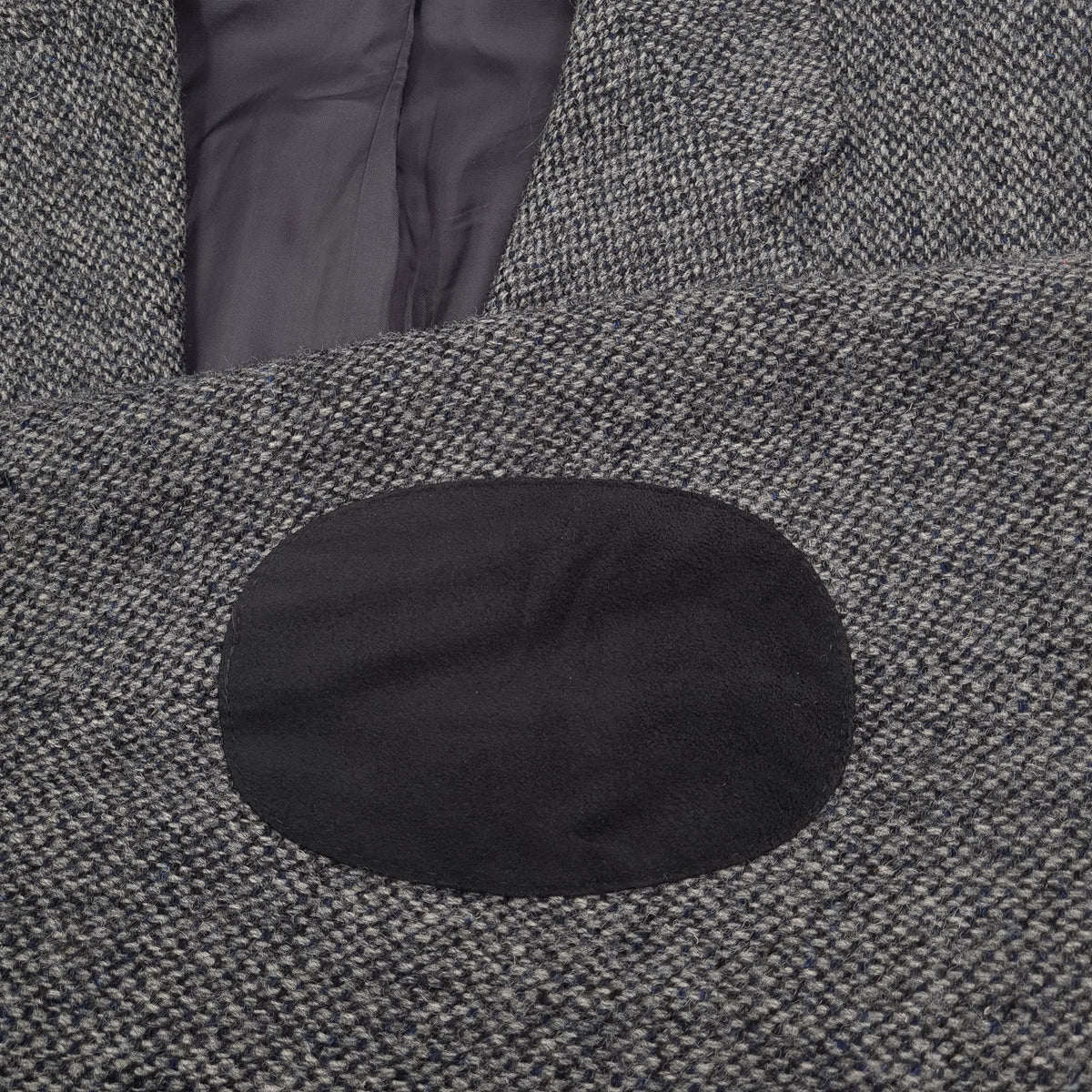 Harris Tweed Vintage Mens Blazer Wool Grey Handmade Jacket Size EU 54 UK/US 44R, detail view 5, image 7 of 9