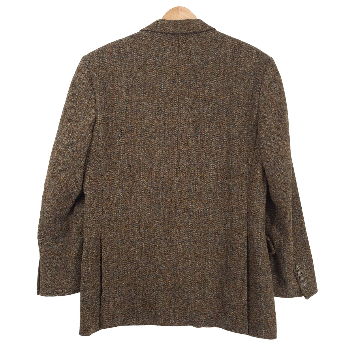 Harris Tweed Vintage Mens Blazer Check Brown Jacket Size EU 48 UK/US 38R, detail view 1, image 3 of 9