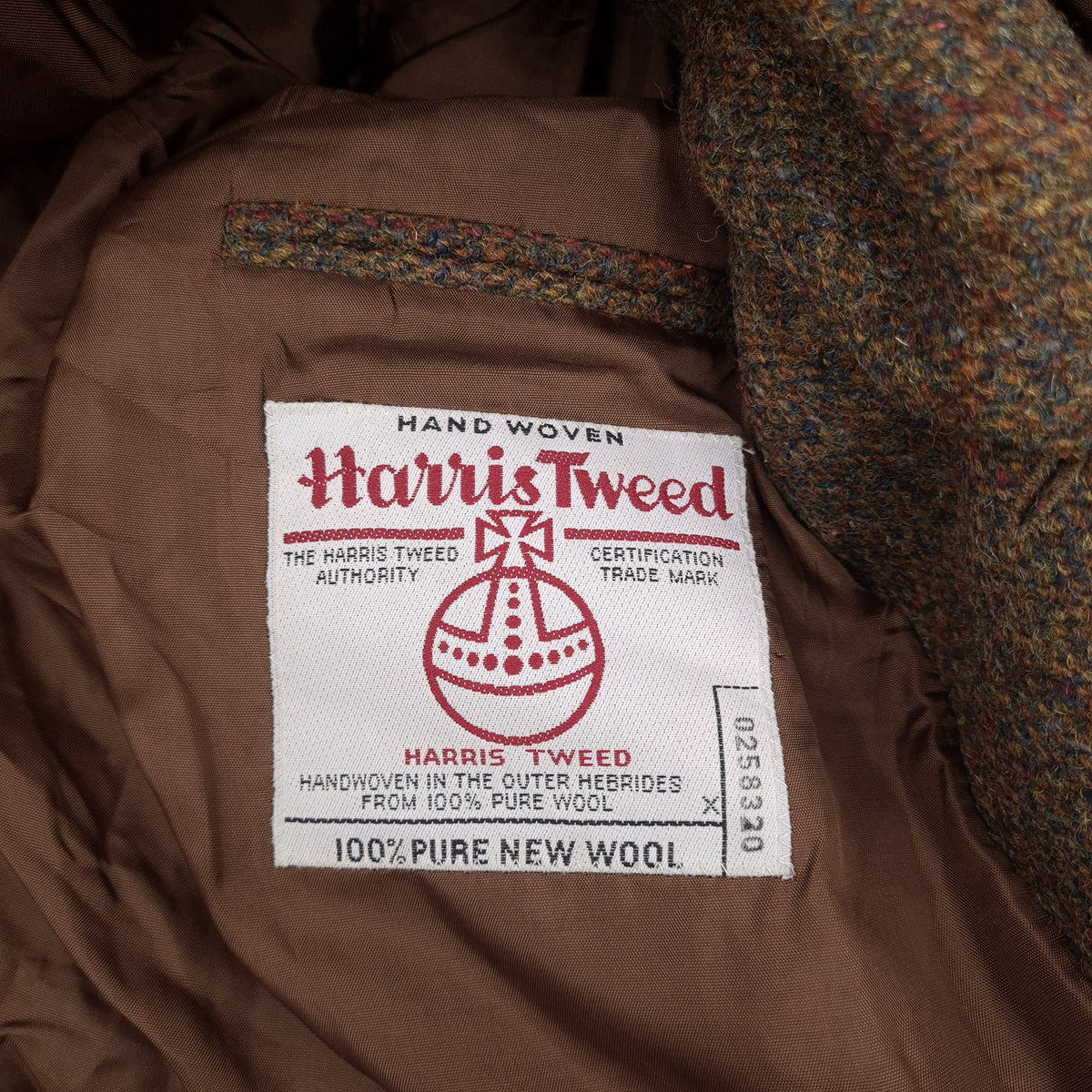 Harris Tweed Vintage Mens Blazer Check Brown Jacket Size EU 48 UK/US 38R, detail view 2, image 4 of 9