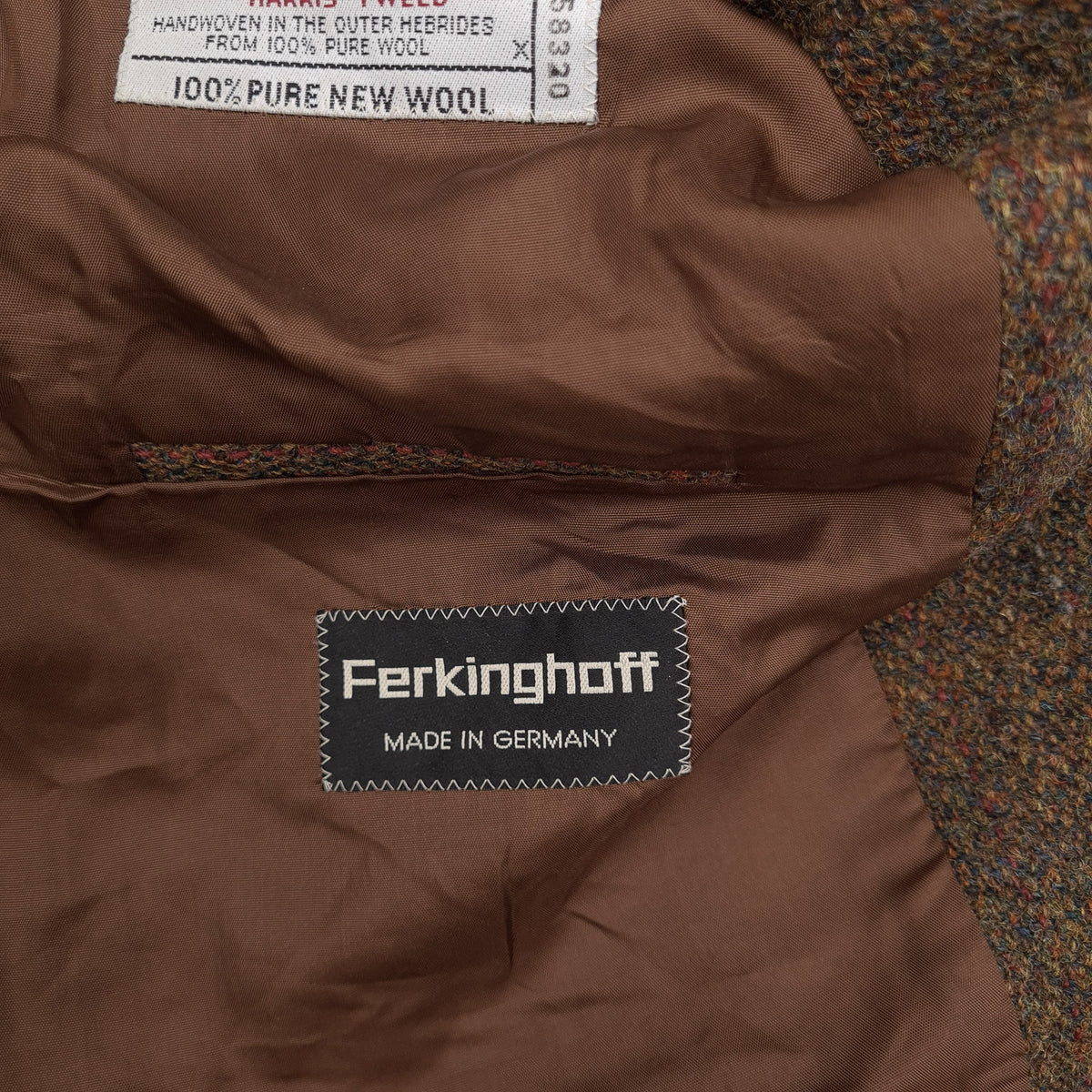 Harris Tweed Vintage Mens Blazer Check Brown Jacket Size EU 48 UK/US 38R, detail view 3, image 5 of 9
