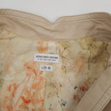 Jacob Cohen Couture Womens Blazer Lamb Leather Cotton Beige Size 46, detail view 2, image 4 of 11