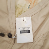 Jacob Cohen Couture Womens Blazer Lamb Leather Cotton Beige Size 46, detail view 4, image 6 of 11