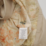 Jacob Cohen Couture Womens Blazer Lamb Leather Cotton Beige Size 46, detail view 5, image 7 of 11