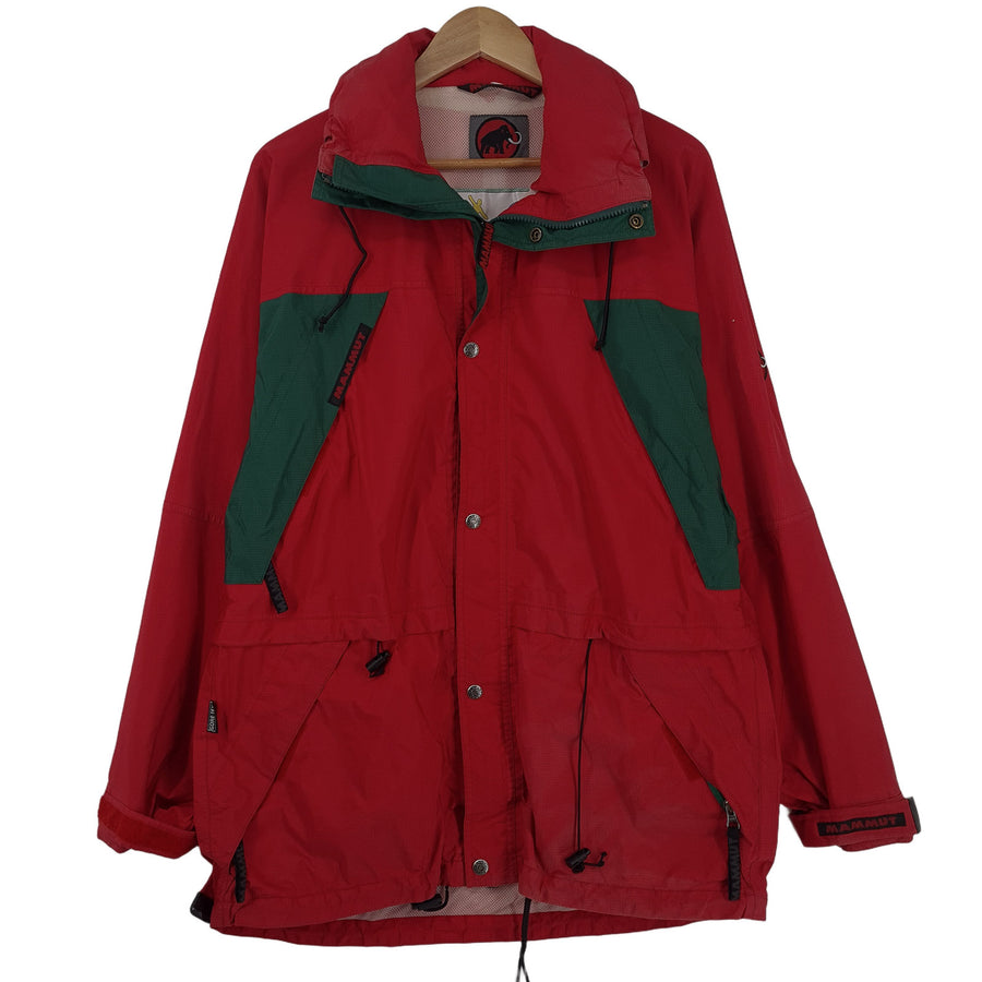 Mammut Vintage Waterproof Gore-tex Jacket Red Full Zip Rainwear Men Size L