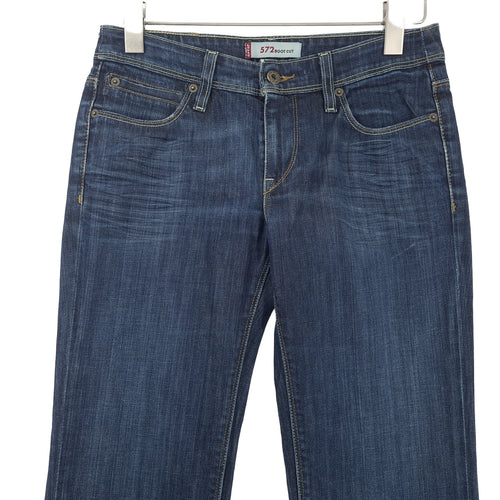 Vintage Levi's Jeans 572 Boot Cut Women Stretch Bootcut Size W30 L34, back view, image 2 of 7