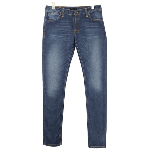 Nudie Jeans Skinny Lin Men Stretch Slim Size W34 L34, front view, image 1 of 9