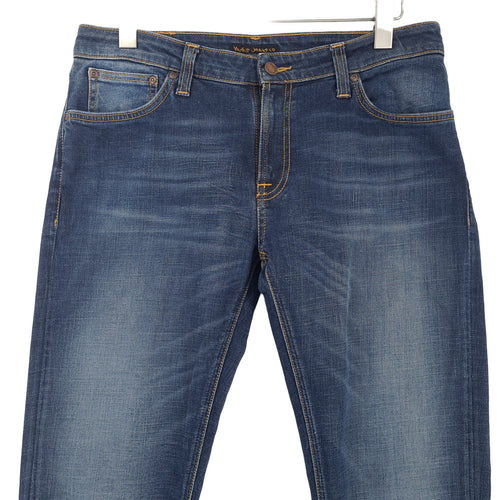 Nudie Jeans Skinny Lin Men Stretch Slim Size W34 L34, back view, image 2 of 9