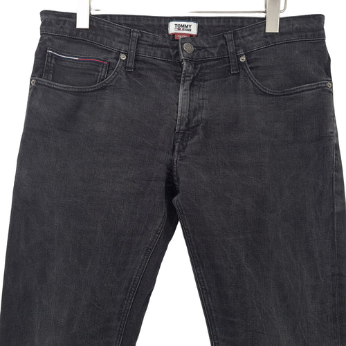 Vintage Tommy Hilfiger Jeans Scanton Men Stretch Slim Straight Size W36 L34, back view, image 2 of 9